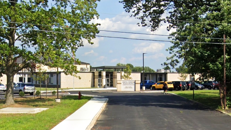 Photo of the Bristol School District building in PA