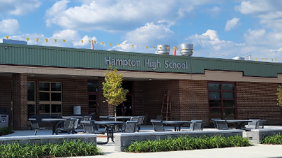 Photo of the Hampton Township High School building